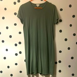 ‼️SALE‼️J.Crew army green t shirt dress ⚓️